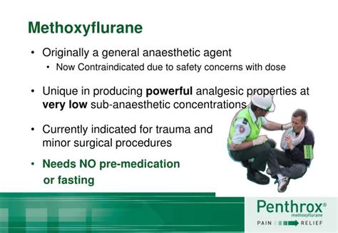 PPT - PENTHROX ™ - Methoxyflurane History and Experience in the Management of Pain PowerPoint ...