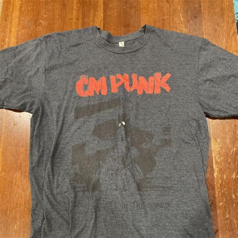 CM Punk shirt Large #cmpunk #wwe #aew #roh #nxt - Depop