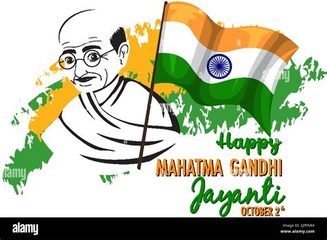 Mahatma Gandhi Jayanti Day Poster illustration Stock Vector Image & Art - Alamy