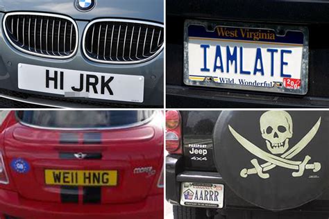 These hilarious - and VERY rude - licence plates will drive you to distraction