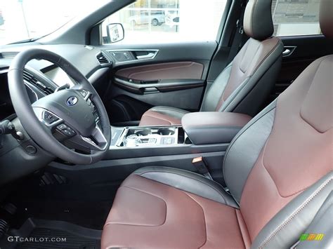 Titanium Ebony/Brunello Interior 2020 Ford Edge Titanium AWD Photo #139216875 | GTCarLot.com