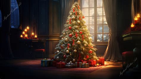 Christmas Tree Desktop Wallpapers, Festive Computer Backgrounds for ...