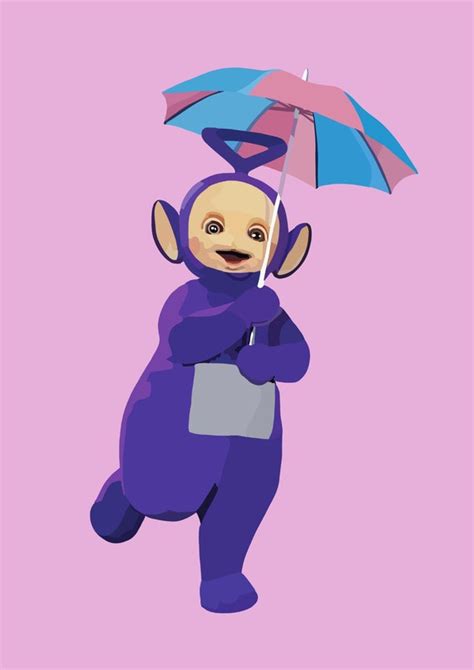 Tinky Winky Teletubbies Illustration DIGITAL FILE Digital - Etsy