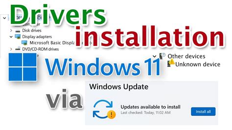 How to download drivers for Windows 11 from Windows update and install - YouTube