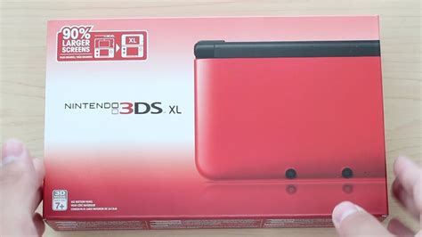 Nintendo 3DS XL Unboxing & Hands On (RED/BLACK) North American - YouTube