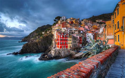 HD wallpaper: Magic Coast Manarola Town In Municipality Riomaggiore In ...