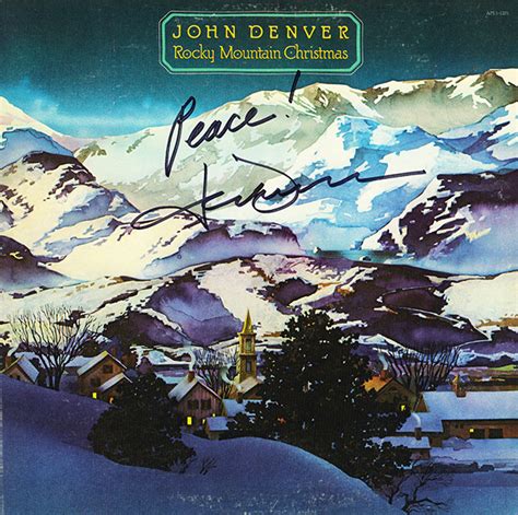 John Denver Signed Rocky Mountain Christmas Album - Artist signed ...