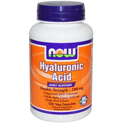 Hyaluronic Acid Now Foods Dietary Supplement Australia | Hyaluronic ...