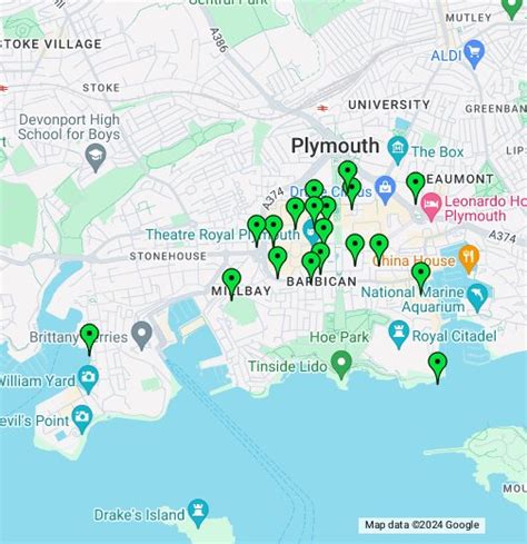 Plymouth City Centre Public Car Parks - Google My Maps