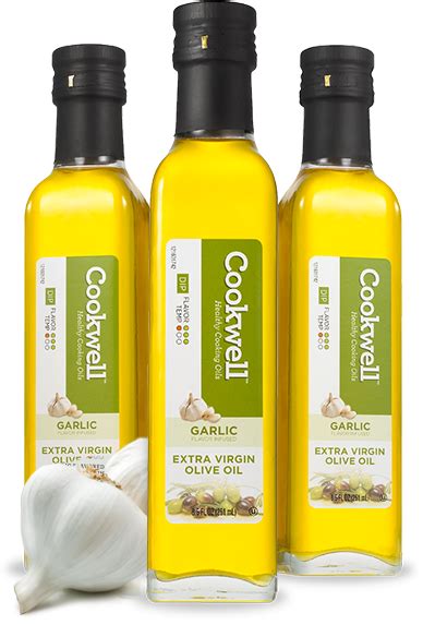 Garlic Flavored Extra Virgin Olive Oil :: Cookwell Oil - The Best ...