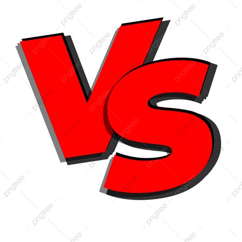 Vs Clipart Transparent Background, Red Transparent Vs Background ...