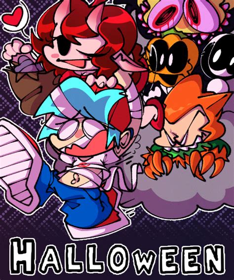 FNF halloween by SilentJheck on Newgrounds | Friday night, Halloween ...