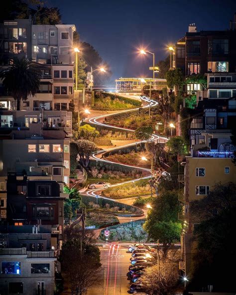 Beautiful night view of Lombard Street, San Francisco [1080x1350 ...