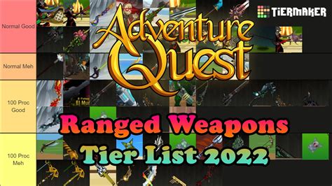 Adventure Quest Ranged Weapons Tier List 2022 - YouTube