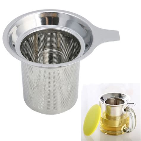 New Stainless Steel Round Loose Tea Infuser teapot Filter Strainer Sieve Cup Mug-in Tea ...