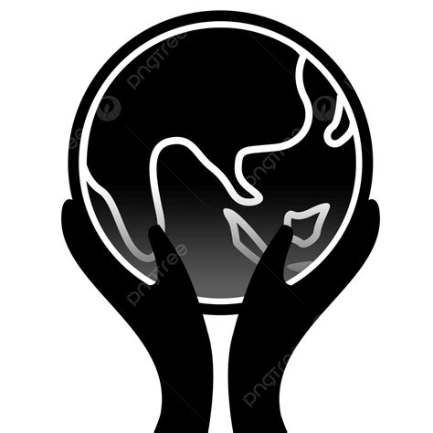 Save Earth Clipart Black And White