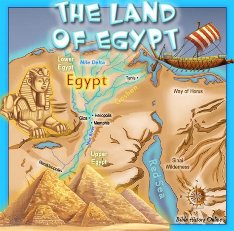 The Land of Egypt - Kids Bible Maps