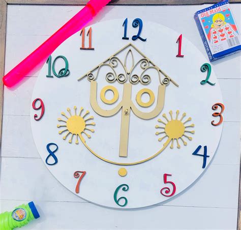 Colorful Its A Small World Clock Small World Ride Clock | Etsy