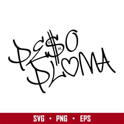 Peso Pluma Signature Svg, Peso Pluma Svg, Peso Pluma Silhout - Inspire Uplift