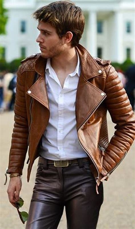 47 Stylish Brown Leather Jacket Outfits Ideas to Makes You Look Fashionable - Aksahin Jewelry ...