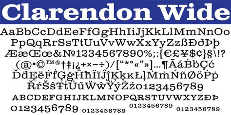 Clarendon Wide | Webfont & Desktop font | MyFonts