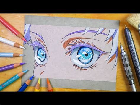 Drawing Gojo Satoru Eyes [ JUJUTSU KAISEN ] - YouTube