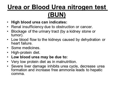 😎 What does high urea indicate. Blood Urea Nitrogen (BUN) Test: Uses ...