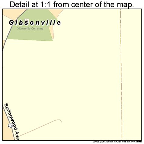 Gibsonville North Carolina Street Map 3725980