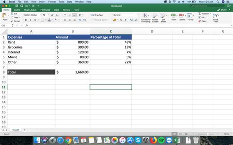 Formula for Percentage of Total in Excel - Learn Microsoft Excel