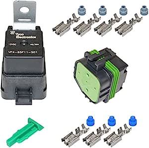 Tyco Relay VF4-65F11-S01 and Relay Socket with Terminals, Relays - Amazon Canada