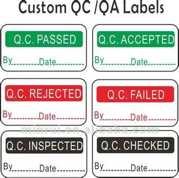 Qc Passed Stickers,Printable Adhesive Vinyl Label - Buy Printable ...