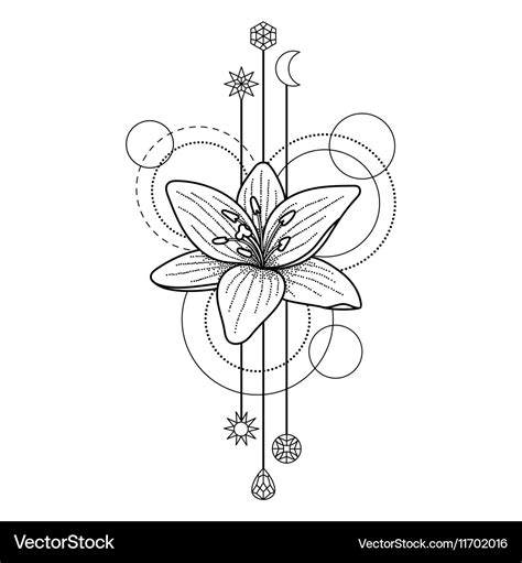 Geometric Flower Tattoo | Best Flower Site