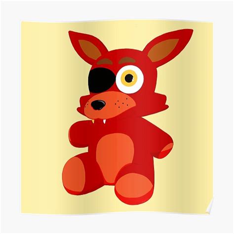 "FNAF Foxy Plushie" Poster by NasheedsCorner | Redbubble