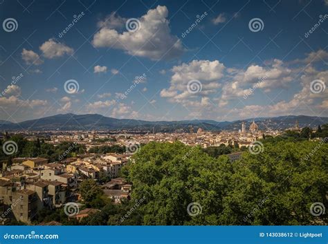 Beautiful Florence City Skyline with Florence Duomo Stock Photo - Image ...