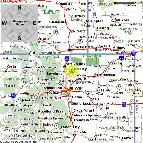 Location of Greeley, Colorado with Maps