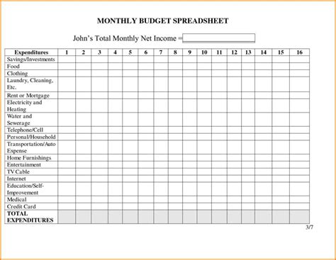 monthly income and expense spreadsheet for rental property — db-excel.com