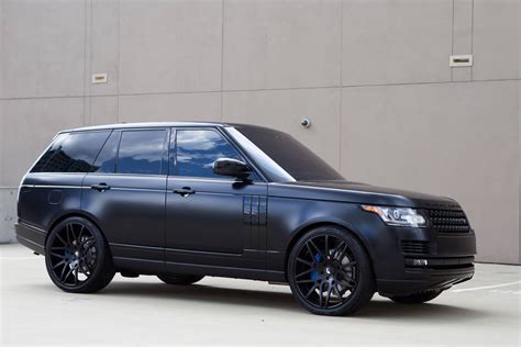 Ferine Custom Black Matte Range Rover on Black Matte Forgiatos — CARiD ...