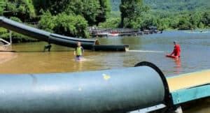 The Lake Lure Beach and Water Park is a Fun Family Day Trip