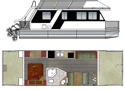 Custom Houseboat Sales and Manufacturing: Floorplans