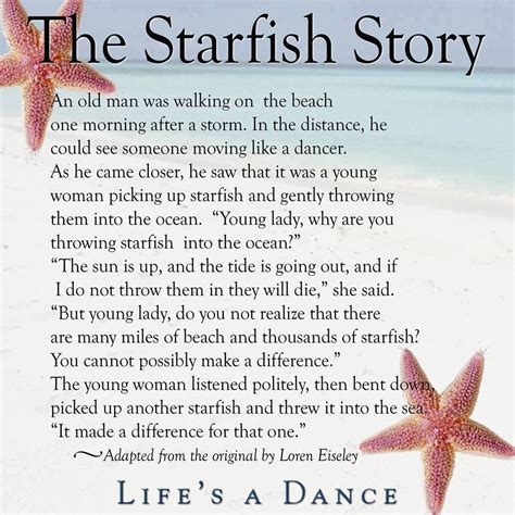 STARFISH | Starfish story, Story quotes, Quotes