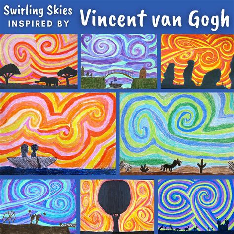 Vincent van Gogh Starry Night Art Lesson - Artist Inspired Art Project - Classful