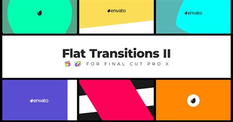 Flat Transitions II | FCPX, Video Templates - Envato Elements