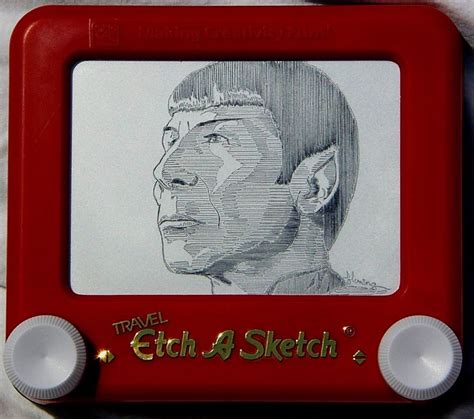 Spock and 10 More Incredible Portraits Created Entirely with Etch A ...