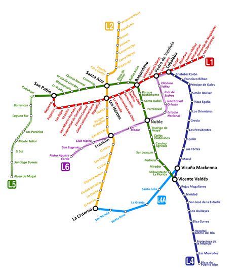 Santiago de Chile: mapa del metro, horarios y tarifas