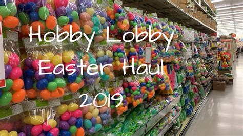 Hobby Lobby Easter 2019 Craft Haul - YouTube