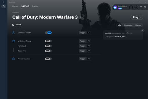 Call of Duty: Modern Warfare 3 Cheats and Trainer for Steam - Trainers - WeMod Community