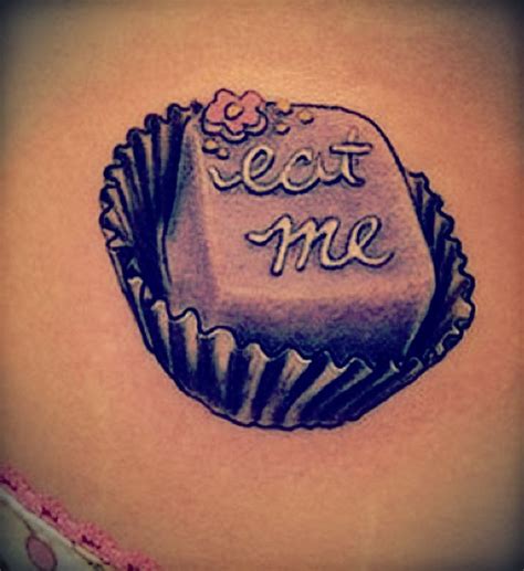 Eat me tattoo | Candy tattoo, Wonderland tattoo, Cupcake tattoos