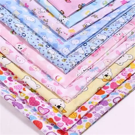 Printed Cartoon fabric DIY Polyester cloth handcraft fabric for sewing ...