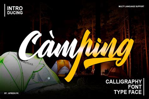 Camping Font | dafont.com