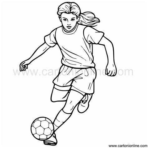soccer player 16 coloring page